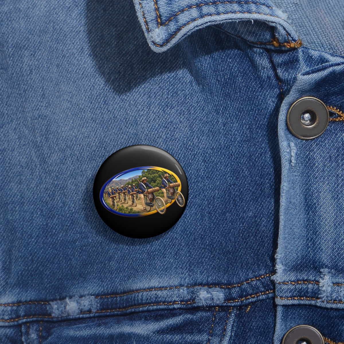 Custom Pin Buttons - CIrcle Riders - 3D - Enhanced