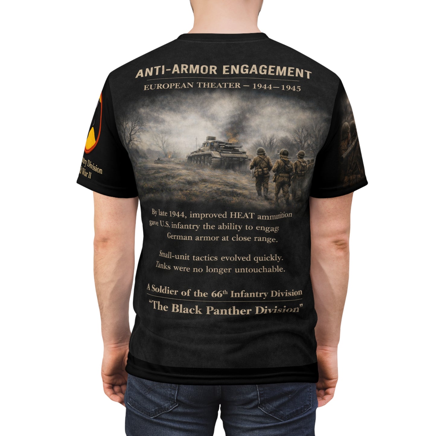 66th Infantry Division "Black Panther" Tribute Tee — Tank Ambush WWII T-Shirt