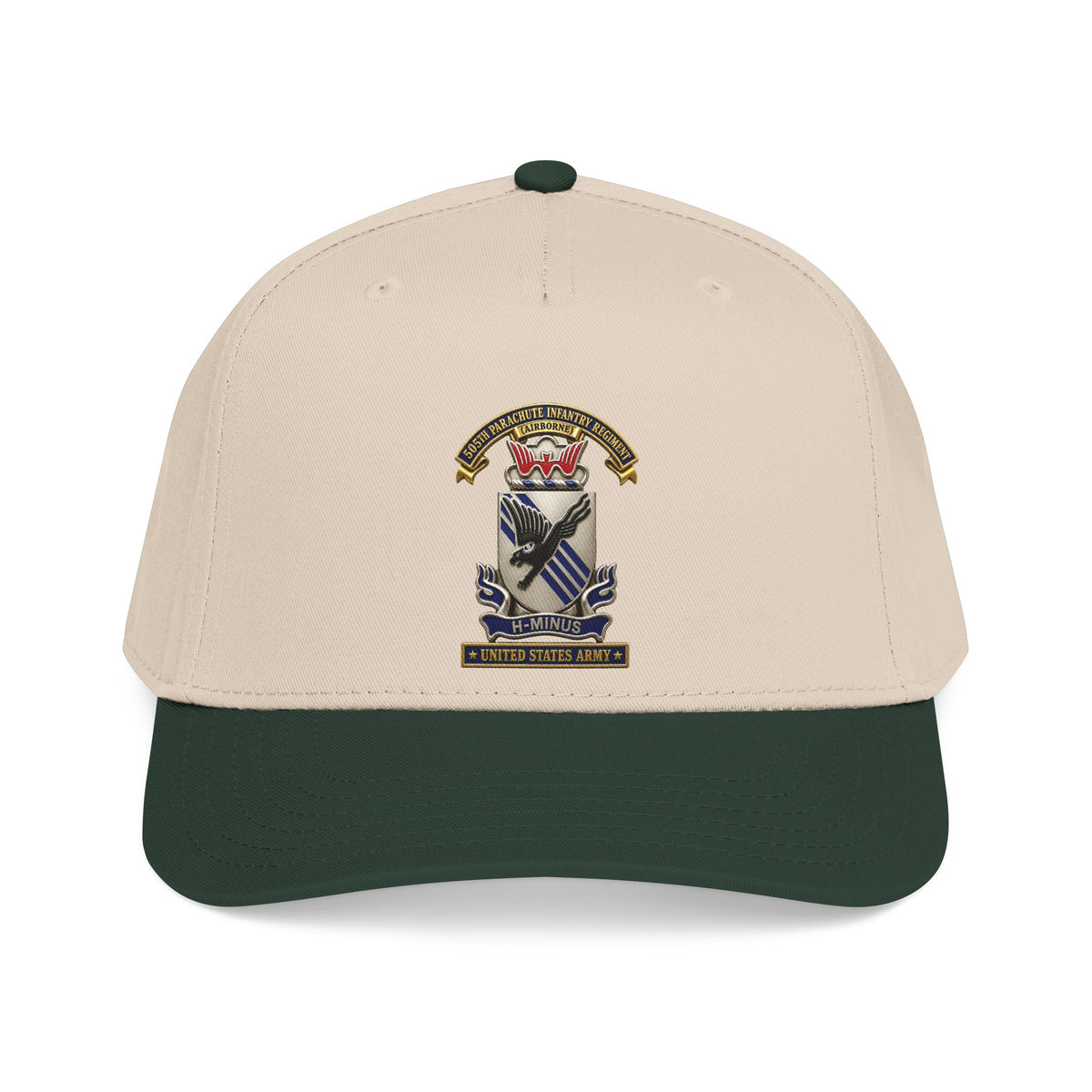 Mid Profile Baseball Cap - Army - 505th Parachute Infantry Regiment (PIR) - DUI - United States Army - 3D - Enhanced