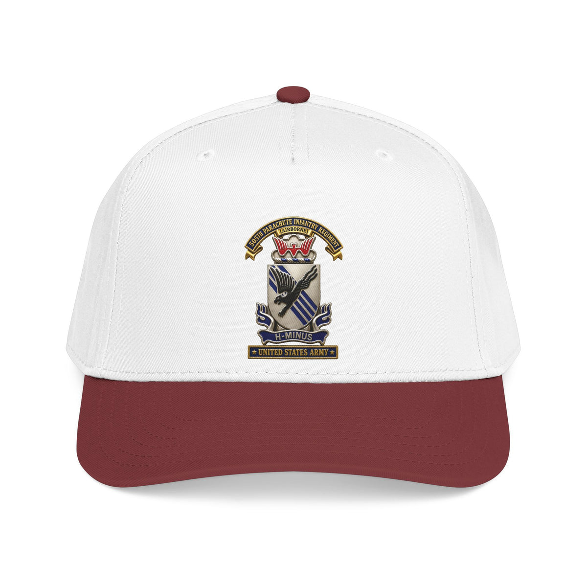 Mid Profile Baseball Cap - Army - 505th Parachute Infantry Regiment (PIR) - DUI - United States Army - 3D - Enhanced