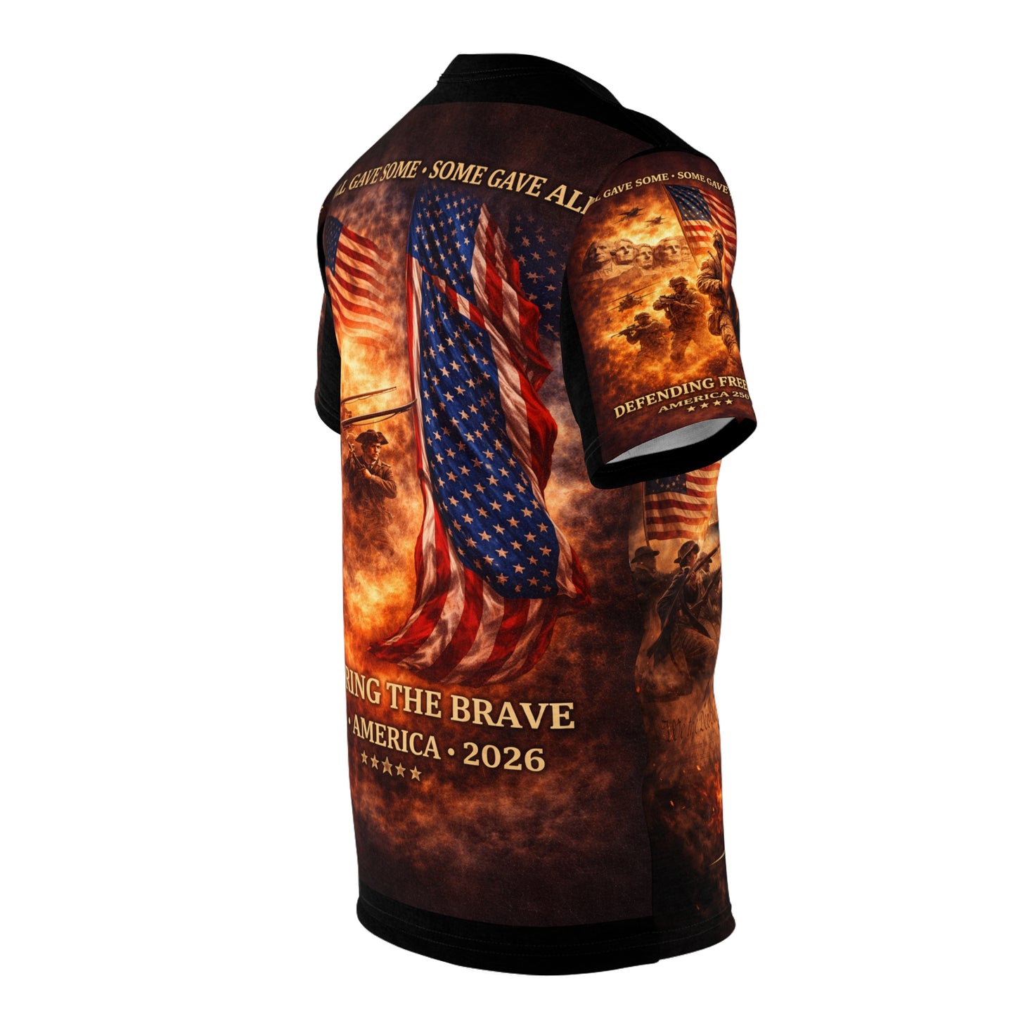 America 250 Years Tribute Tee — "All Gave Some, Some Gave All" for your freedom today