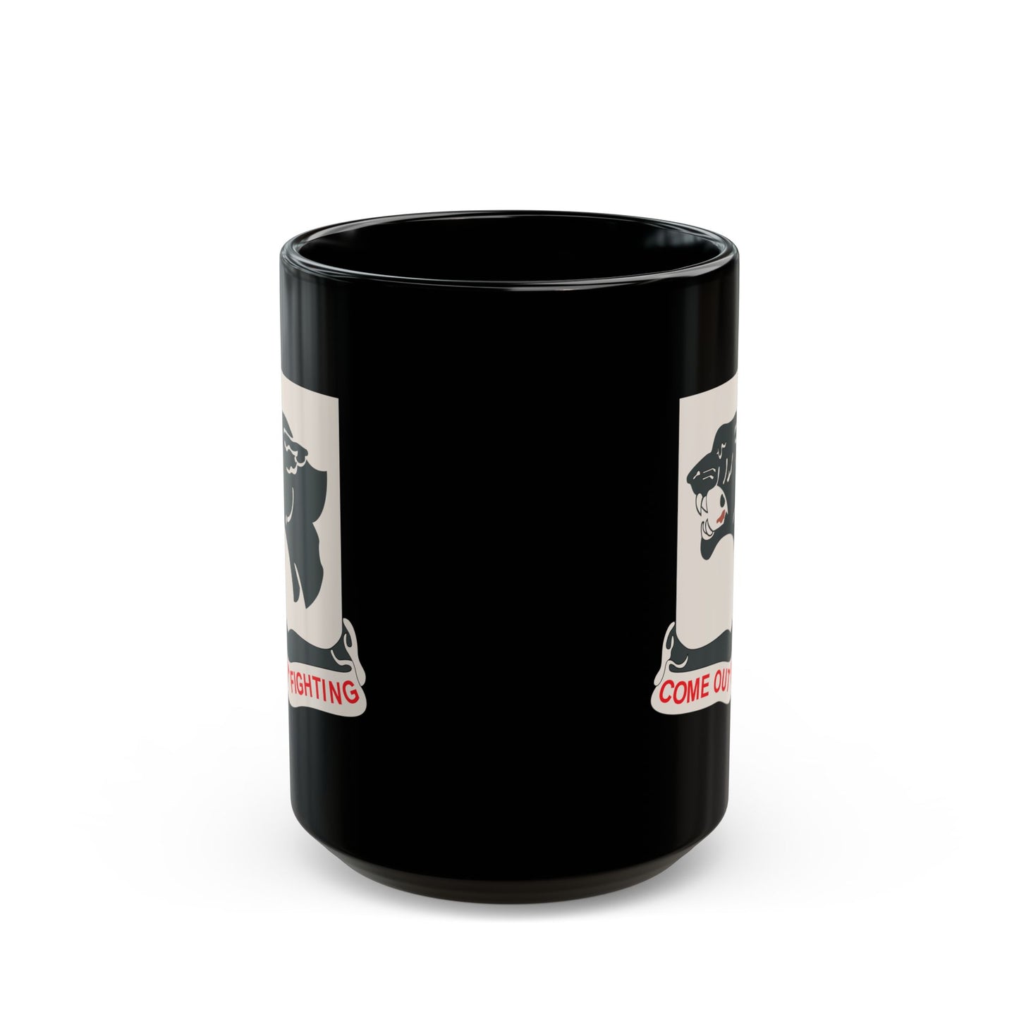 Black Mug 15oz - Army - 761st Tank Battalion - Black Panthers wo Txt