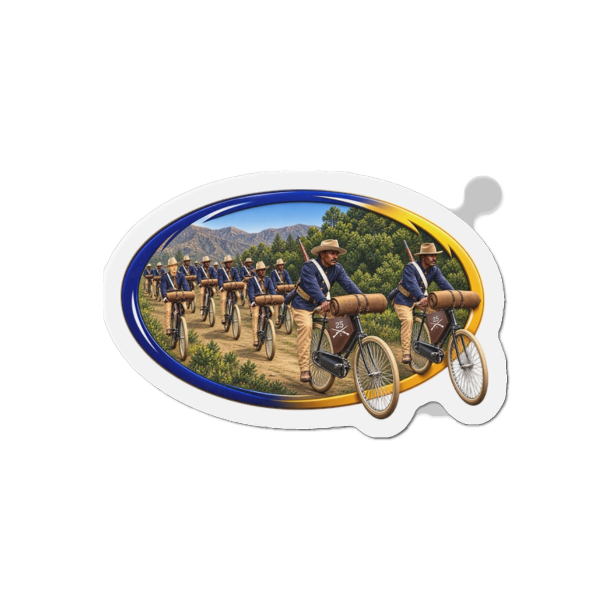 Die-Cut Magnets — CIrcle Riders - 3D - Enhanced