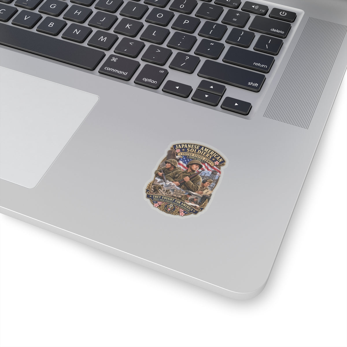 Kiss-Cut Stickers - Japanese American WWII Soldiers - 3D - Enhanced