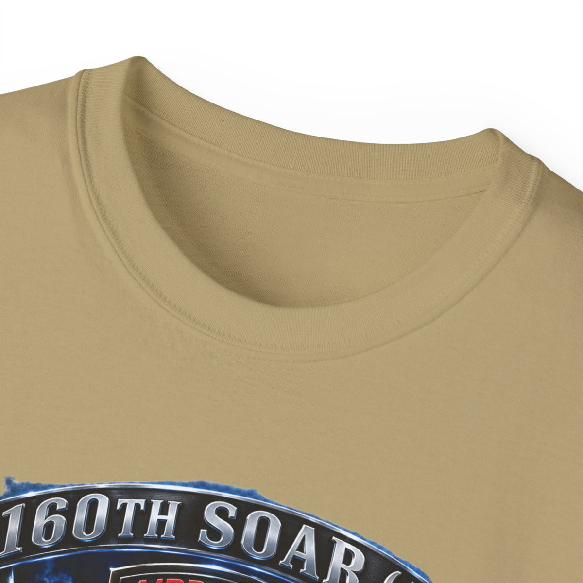 Unisex Ultra Cotton Tee - USASOAC - SSI, 160th Special Operations Regiment Airborne  DUI with Scene Blackhawk - 3D - Enhanced