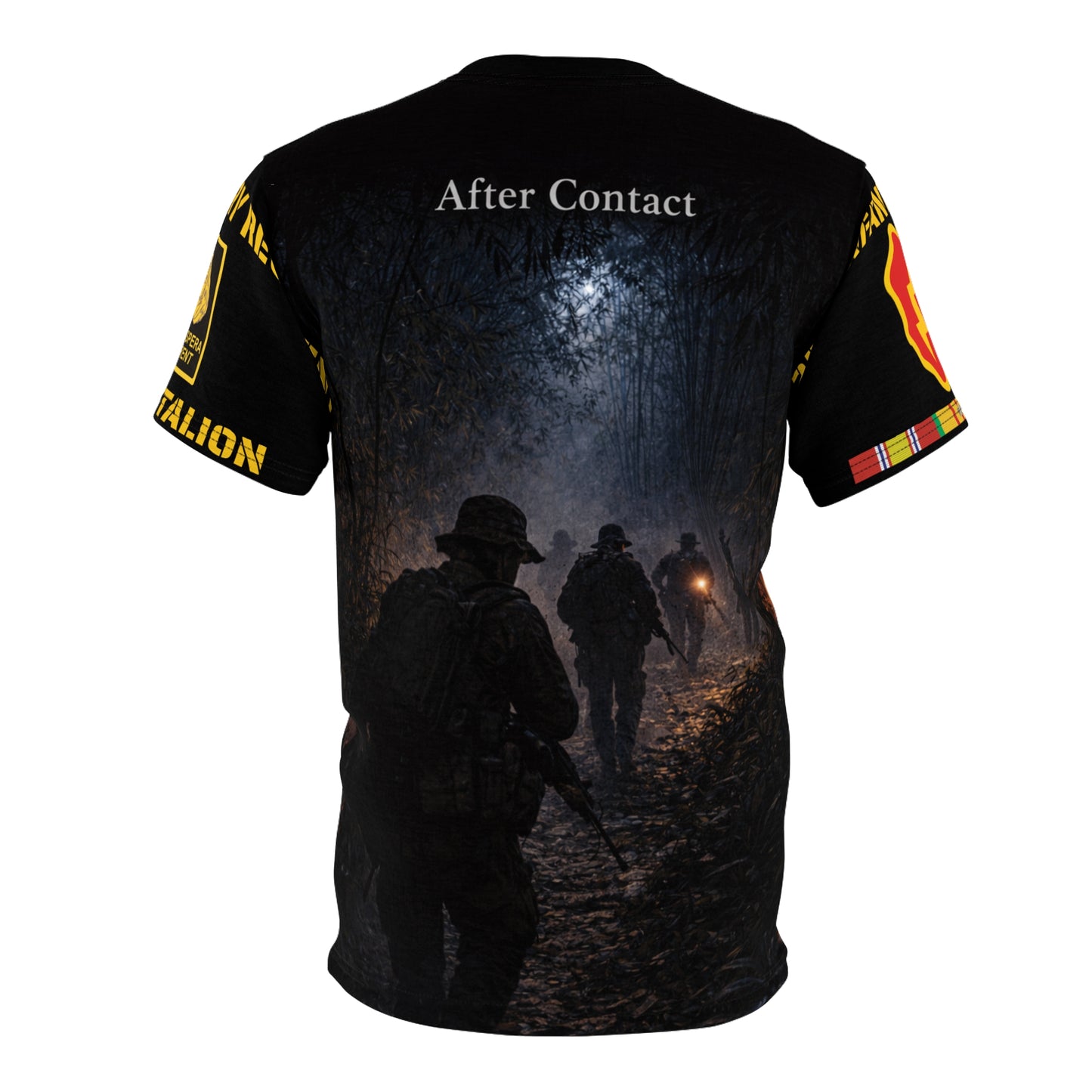 Night Ambush 25th Infantry Division 1/27th Infantry All-Over Print Tee