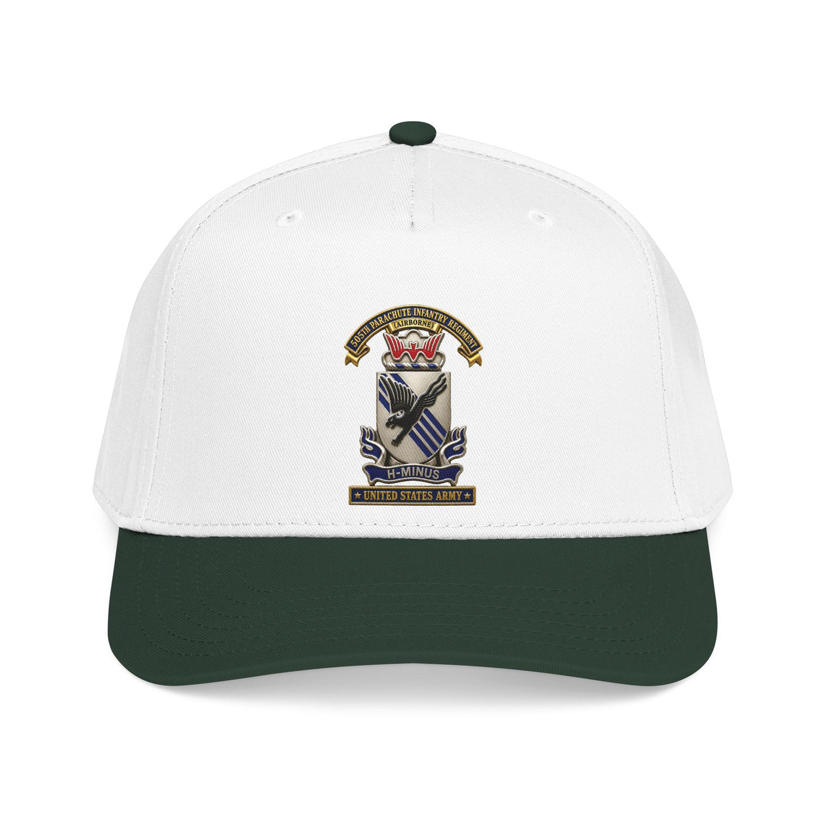 Mid Profile Baseball Cap - Army - 505th Parachute Infantry Regiment (PIR) - DUI - United States Army - 3D - Enhanced