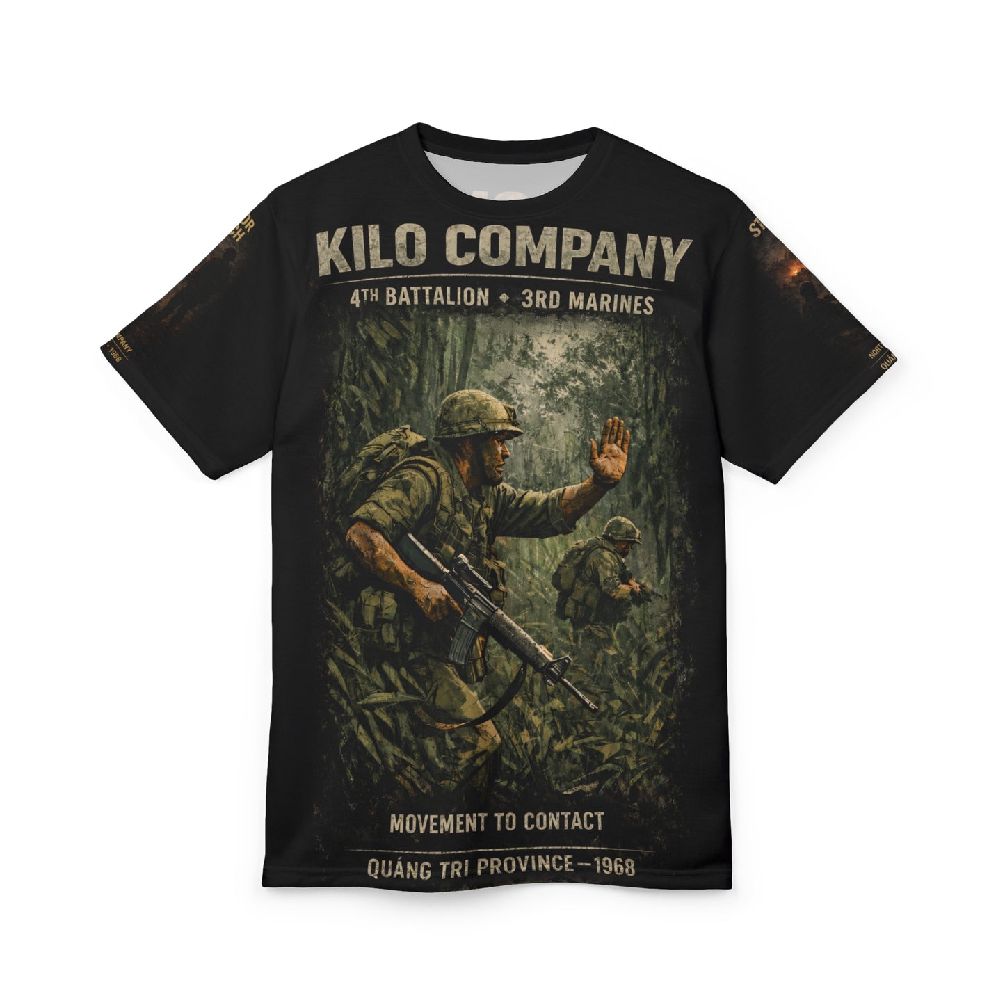 Kilo Company 4/3/3 Marines Tribute Tee — "Movement to Contact" 1st Platoon